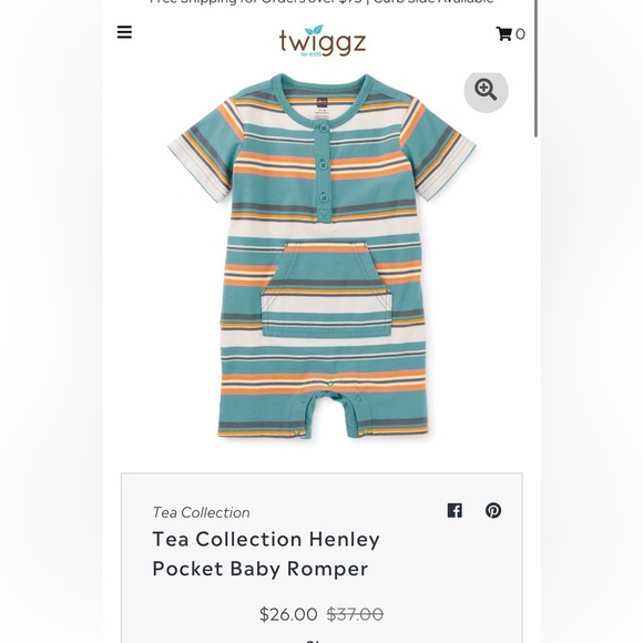 Toddler Tea Rompers - Picture 3 of 7